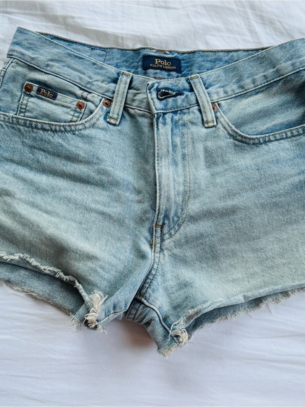 Polo by Ralph Lauren Light Blue Denim Cutoff Shorts